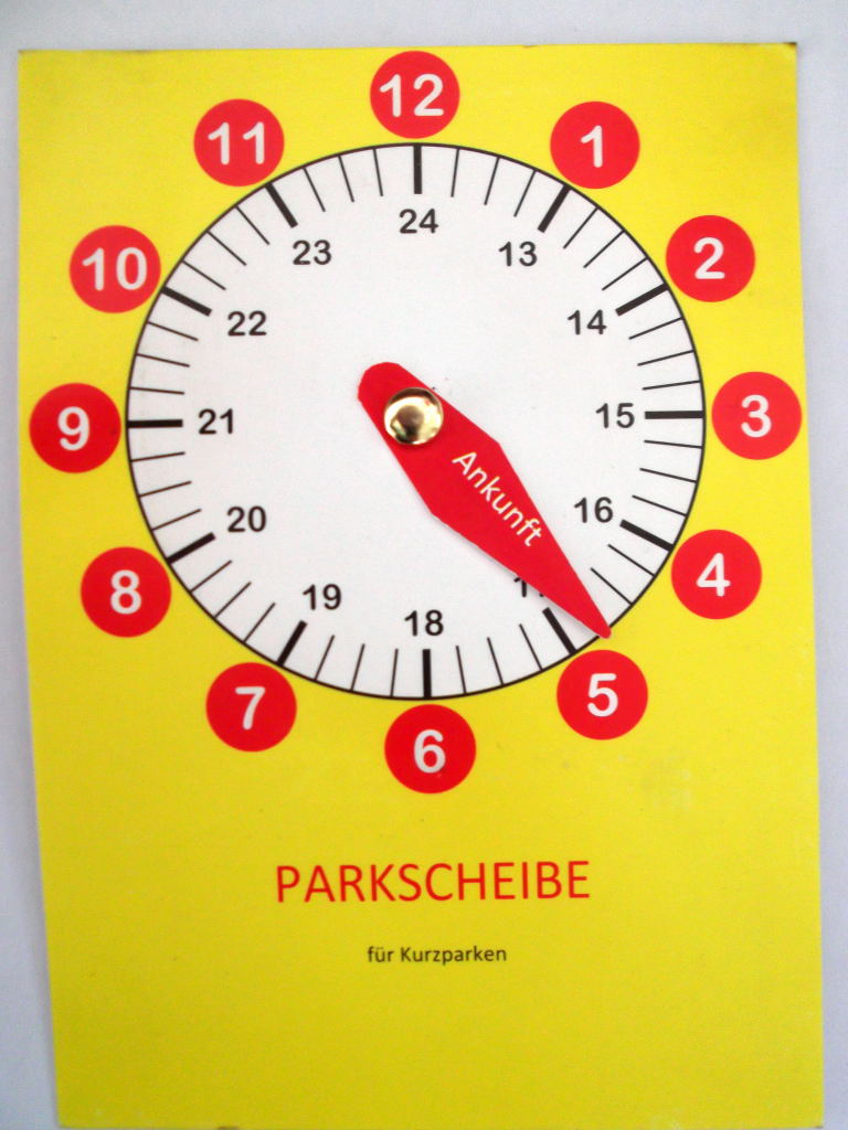 Parkscheibe  Retro-Garage Dessau